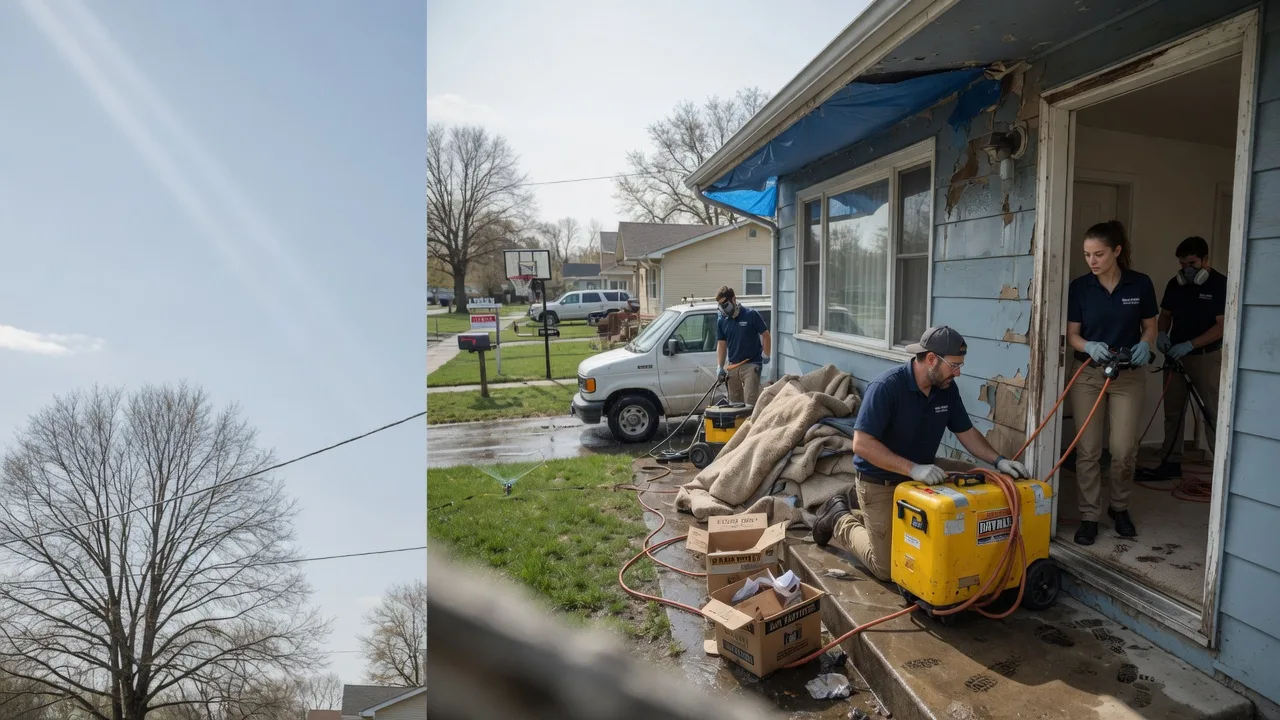 Basement Flood Cleanup in Eddyville, IL near me